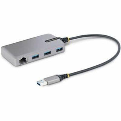 3-Port USB Hub w/ GbE Adapter