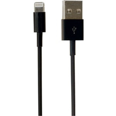 Lightning USB Chg Sync 25m Blk