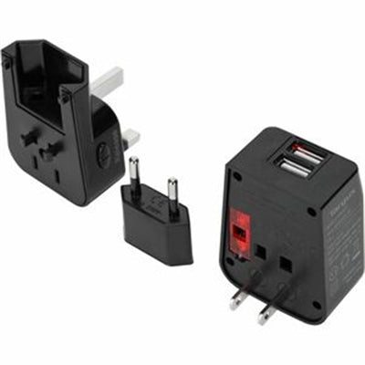 World Travel Adapter with USB