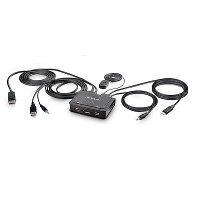 2-Port Hybrid Cable KVM Switch