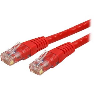 10 ft Cat 6 Red Molded RJ45