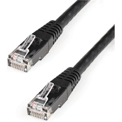 1 ft Cat 6 Black Molded RJ45