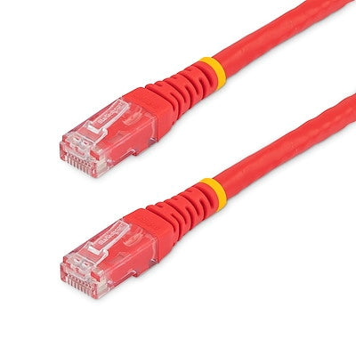 2 ft Red Molded Cat6 UTP Patch