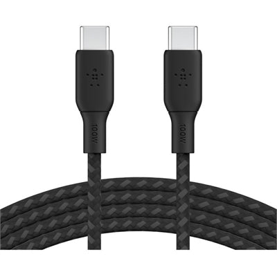 100W Braided C-C cable,blk