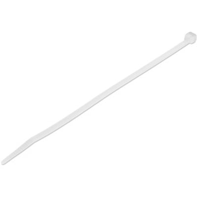 100 PK 8" White Cable Ties