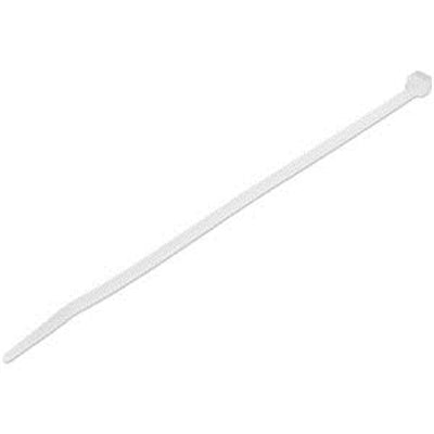 1000 PK 8" White Cable Ties