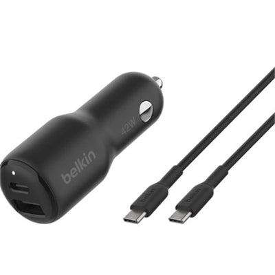 42W PD PPS USB-C + USB-A Car C