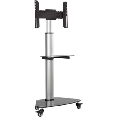 ROLLING TV CART 37-70IN. BLACK