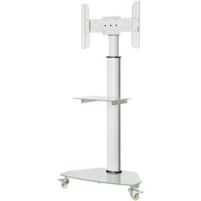 ROLLING TV CART 37-70IN. WHITE