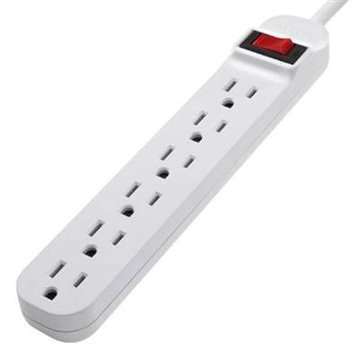 6 OUTLETS 5' CORD PWR STRI