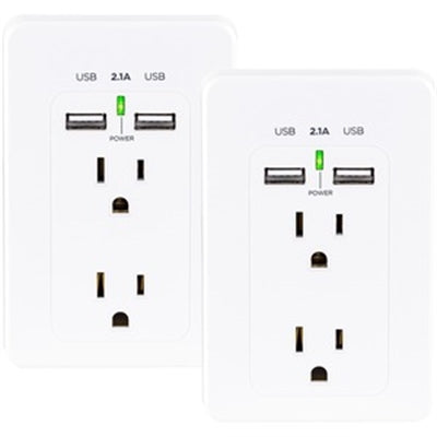 2outlet, WallTap with 2 USB