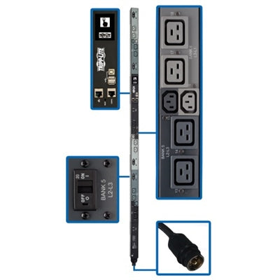 3-PHASE PDU MONITORED 208V 50A