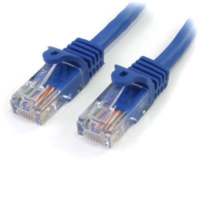 15' Cat5e Snagless Patch BLU