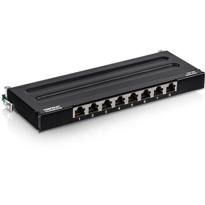 8-Port Cat6A Shielded Wall Mou