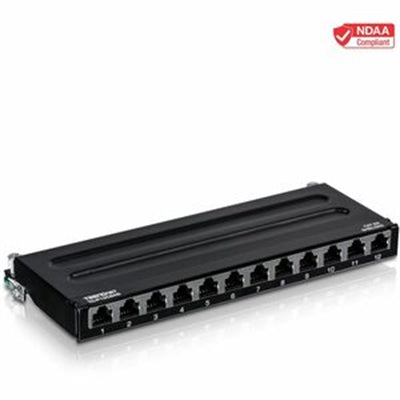 12-Port Cat6A Shielded Wall Mo