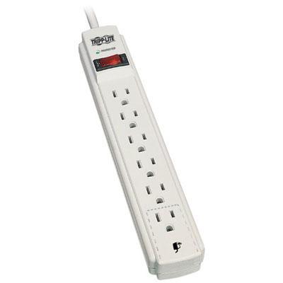 Surge 6 Out Flat Plug