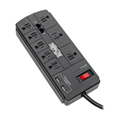 Surge 8 Out 2 USB Ports Tel