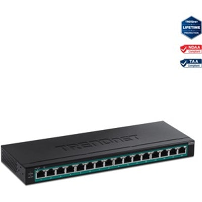 16 Port Gigabit PoE Plus Switc