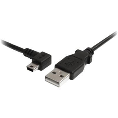 3 ft Mini USB Cable - A to Lef