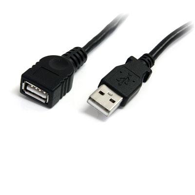 10 ft Black USB 2.0 Extension