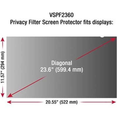 23.6" Prvcy Filter Scn Protect