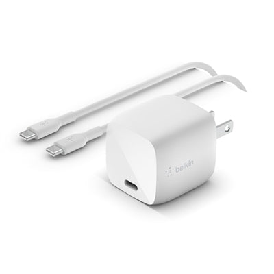 USB-C CHARG, W/1M PVC C-C, WHT