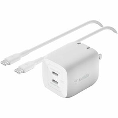 45W USB-C GAN BR,3A,C-C,2M WH